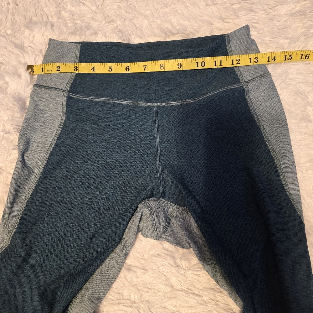 Outdoor Voices + Madewell Leggings Color Blue/Green Size Small - Picture 6 of 8